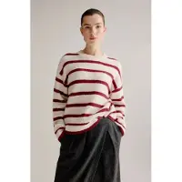 Josephine & Co Lorena Sweater Bordeaux Stripe Talla: M | Sudaderas con Capucha Outlet | Mujer