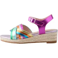 Next Sandalias dorado / verde / naranja / fucsia