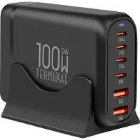 Obal:Me Cargador De Pared Usb-a Y Usb-c Gan 4c2a 100w