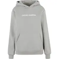 Miss Tee Sudadera gris claro / blanco