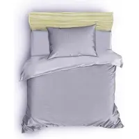L'essentiel Maison L'Essentiel, Juego de sábanas para cama, modelo Lilyum, color gris, tamaño King, (FR), 70% poliéster / 30% algodón, gris, 240 x 220 cm