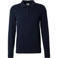 No-excess Pullover Polo Half Zipper Solid Knit Night Talla: M | Polos Outlet | Hombre | Negro