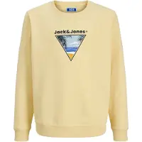 Jack & jones Junior Sudadera 'Perry' azul claro / amarillo / negro