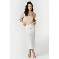 Iro Paris Zaret White Talla: M | Faldas Midi Outlet | Mujer | Blanco