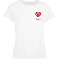 Merchcode Camiseta 'Turkey' rojo rubí / blanco