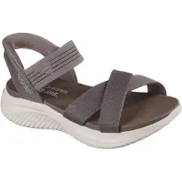 SKECHERS Sandalias 'Sandalette Damen 119975 DKTP Kunststoff (Synthetik) in braun' marrón