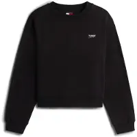 Tommy Hilfiger Sudadera 'Crew' negro / plata
