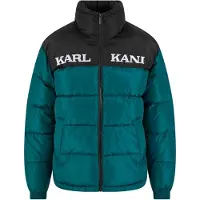 Karl kani Chaqueta de entretiempo 'Retro Essential' esmeralda / negro / blanco