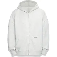 Dropsize Sudadera con cremallera gris claro