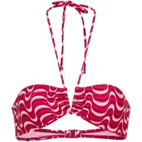 LASCANA Top de bikini rosa / magenta / blanco