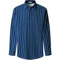 Pepe Jeans para hombre. PM3091189 Camisa Paxton azul (XXL), Casual, Algodón, Manga larga, outlet 2026.