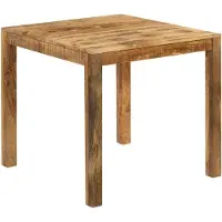 Syfax Mesa de comedor de madera maciza de mango 82x80x76 cm