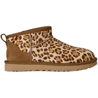 Ugg - Botas y botines mujer - W Classic Ultra Mini Plains Felicity Leopard Jasmine para Mujer de Lana - Talla 36 - Marrón