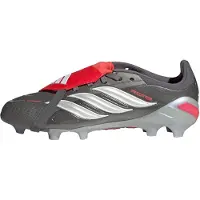 Adidas adidasBota de fútbol con lengüeta plegable PREDATOR ELITE césped natural seco 34 Iron Metallic / Zero Metalic / Lucid Red Niño