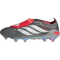 Adidas Zapatillas de fútbol 'Predator Elite' gris / rojo sangre / blanco