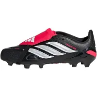 Adidas adidasBota de fútbol con lengüeta plegable Predator League césped natural seco 35 1/2 Core Black / Cloud White / Lucid Red Niño