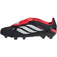 Adidas adidasBota de fútbol con lengüeta plegable PREDATOR ELITE para césped natural seco 30 1/2 Core Black / Cloud White / Lucid Red Niño