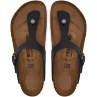 Birkenstock Sandalias de dedo 'Gizeh' negro