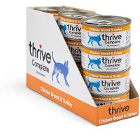 Thrive Complete Comida Húmeda para Gatos - Pechuga de Pollo y Pavo - 12 x 75 g