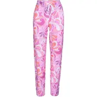 Pj Salvage Pantalón de pijama 'Stay Groovy' lila pastel / rosa / magenta / blanco