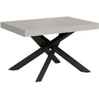 Itamoby Mesa de comedor extensible 120/380 x 90 cm, modelo Volantis, con patas de cachemira en color antracita