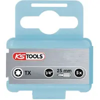 Ks Tools 910.2335, 5 unidades, Torx, T40, acero inoxidable, 25 mm, 30 g