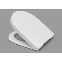 Hamberger Sanitary Asiento de inodoro Haro modelo Samar, con bisagras de conexión. Modelo Diana, color blanco alpino
