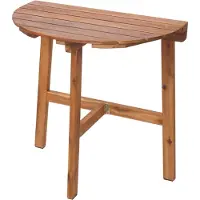 Mendler Mesa plegable HWC-L19, mesa de jardín, mesa para balcón, plegable para uso interior y exterior, madera de acacia, certificada , 71x70x34 cm