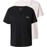Calvin Klein 2-pack V-neck T-shirts Cradle Pink/black Talla: L | Camisetas de Seda Outlet | Mujer | Rosa