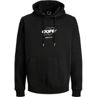 Jack & Jones Sudadera 'JCOCLUB' negro / blanco