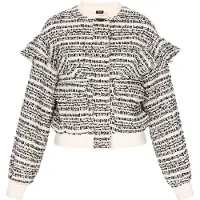 Faina Chaqueta de entretiempo negro / blanco