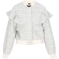 Faina Chaqueta de entretiempo turquesa / blanco