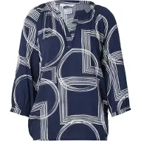 Zabaione Blusa 'Co44rnelia' marino / blanco