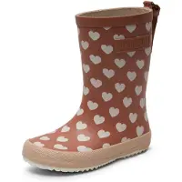 Bisgaard Botas de lluvia marrón / blanco