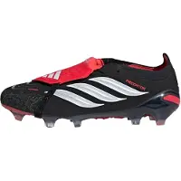 Adidas adidasBota de fútbol con lengüeta plegable PREDATOR ELITE césped natural seco 48 2/3 Core Black / Cloud White / Lucid Red Unisex