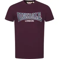 Lonsdale Camiseta 'Dukinfield' marino / burdeos / blanco