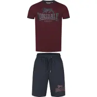 Lonsdale Ropa para correr ' MAIST ' azul oscuro / rojo carmesí