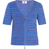 Mymo Cárdigan 'Young Fashion' azul / azul oscuro / ciruela