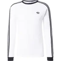 Adidas Originals Camiseta '3-STRIPES LONGSLEEVE' negro / blanco