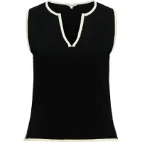 Object Top de punto 'OBJViva' negro / blanco