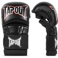 TAPOUT Guantes deportivos 'Brawl' rojo / negro / blanco