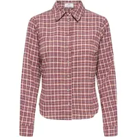 JDY Blusa 'JDYLyra' ecru / lila / burdeos