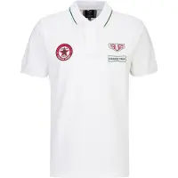 19V69 Italia Camiseta 'Emilio' verde / rojo / blanco