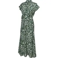 Vero moda Maternity Vestido camisero 'VMMJosie' verde oscuro / offwhite