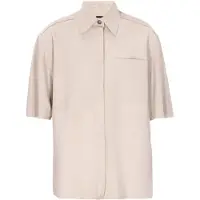 Dreimaster Klassik Blusa 'Classic' blanco lana