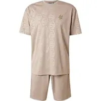 EA7 para hombre. 7M001304_AF13537 Conjunto Soccer beige (XXL), Casual, Deportivo, Poliéster, Manga corta, outlet 2026.