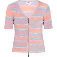 Mymo Cárdigan 'Young Fashion' azul claro / amarillo claro / naranja claro / rosa claro