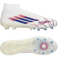 Adidas adidasBota de fútbol F50 SPARKFUSION PRO de media caña para césped natural seco o artificial para mujer 46 2/3 Cloud White / Royal Blue / Lucid Red Mujer