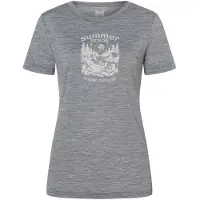 Super.natural - Women's Summer Break Tee - Camiseta de merino size XL, gris/blanco