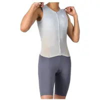 Castelli - Women's Free Sanremo Tri Suit Sleeveless - Mono de ciclismo size S, gris